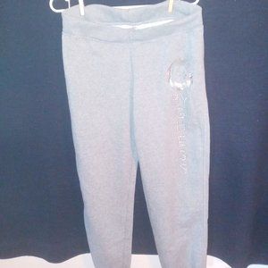WOMENS G BY  GUESS GREY SWEAT PANTS ELASTIC BOTTOMS SZ M